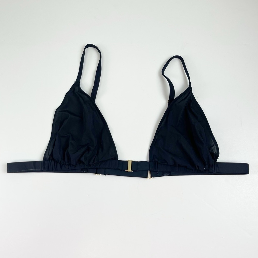 NEW SKIMS Bralette Bra Womens 4X Black Triangle Front Clasp NWOT